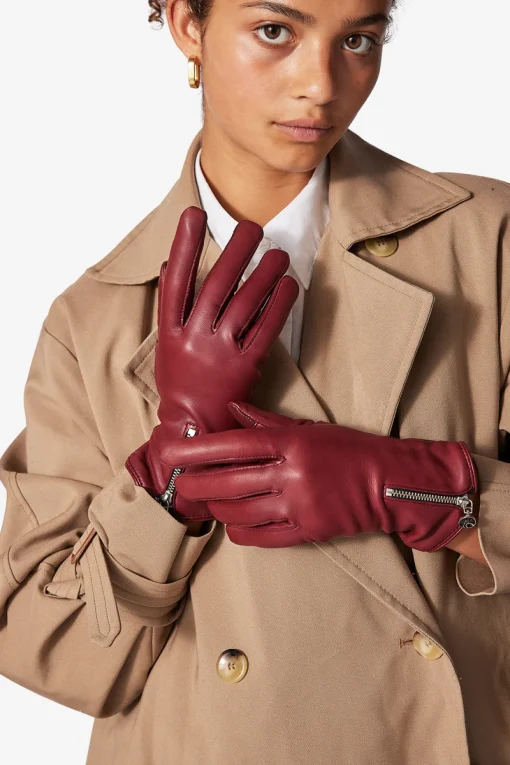 Adax glove Sanne Burnt red