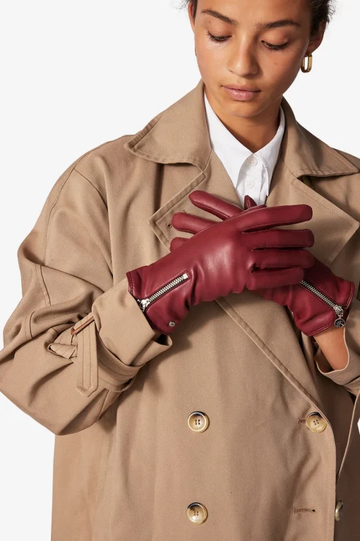 Adax glove Sanne Burnt red