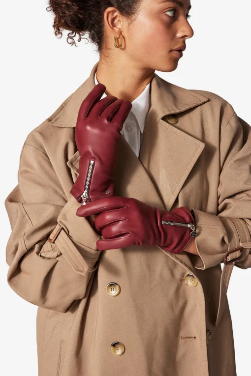 Adax glove Sanne Burnt red
