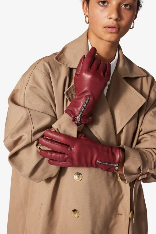 Adax glove Sanne Burnt red