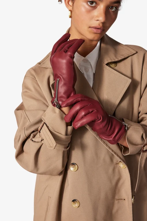 Adax glove Sanne Burnt red