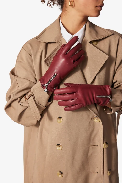 Adax glove Sanne Burnt red