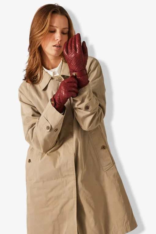 Adax glove Sidse Burnt red