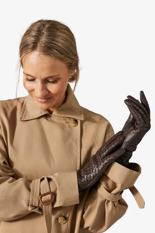 Adax glove Silke Dark brown
