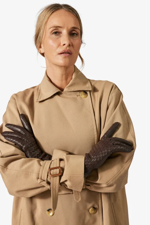 Adax glove Silke Dark brown