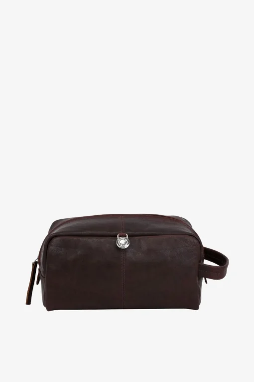 Catania wash bag Harry Dark brown