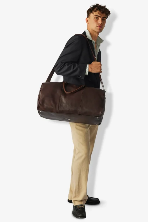 Catania weekend bag Lasse Dark brown