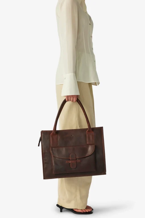 Ragusa shopper Valentina Dark brown