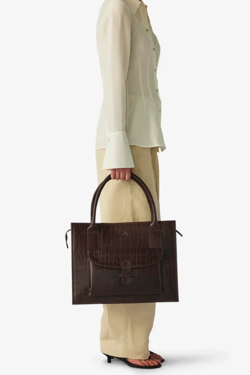Ragusa shopper Valentina Dark brown