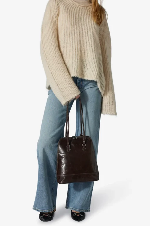 Salerno backpack Lina Dark brown