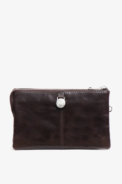 Salerno combi clutch Nellie Dark brown