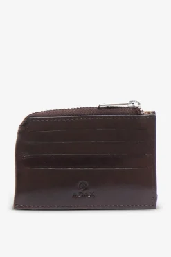 Salerno credit card holder Susy Dark brown