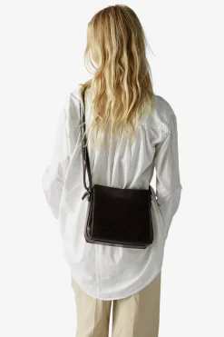 Salerno shoulder bag Sia Dark brown